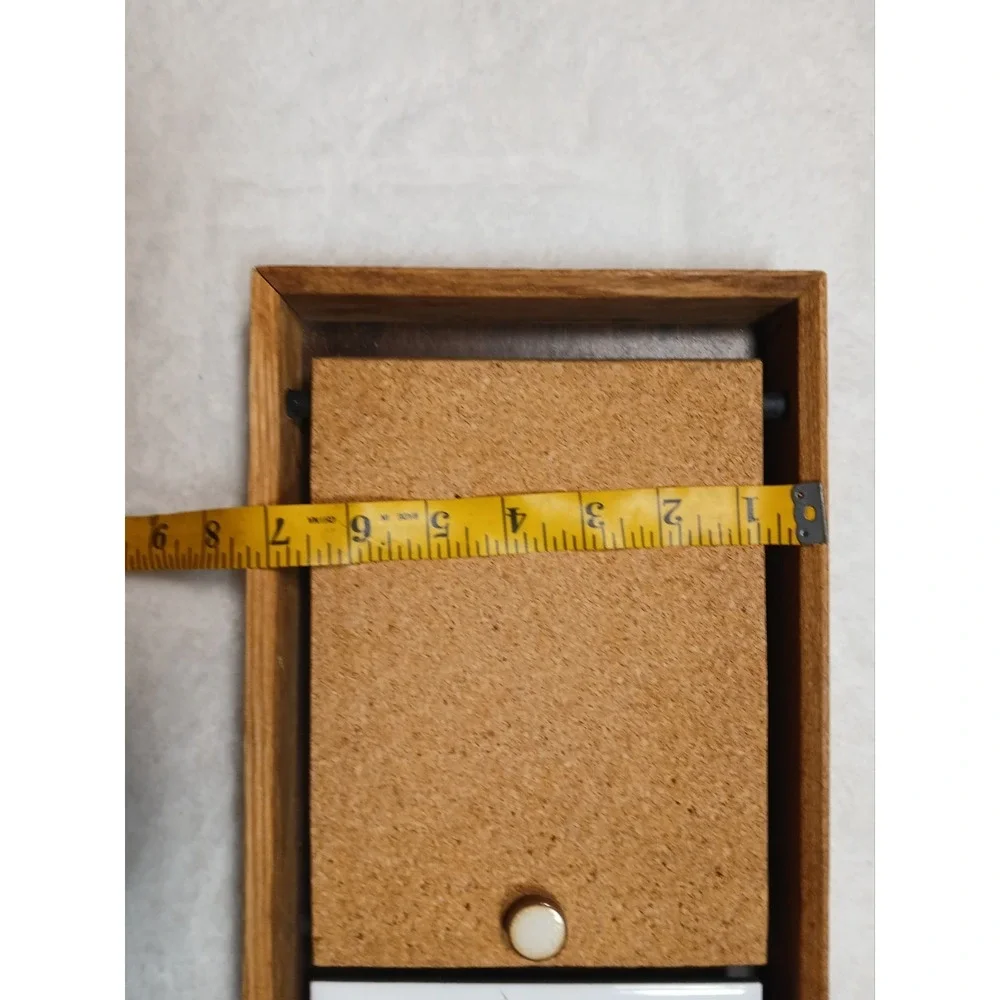 Vintage Strawberry Wooden Wall Memo Clip Organizer With Key Hooks & Cork Board